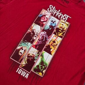 Slipknot Iowa Band T Shirt Red XL‎ Music Heavy Metal Rock Tee Mens